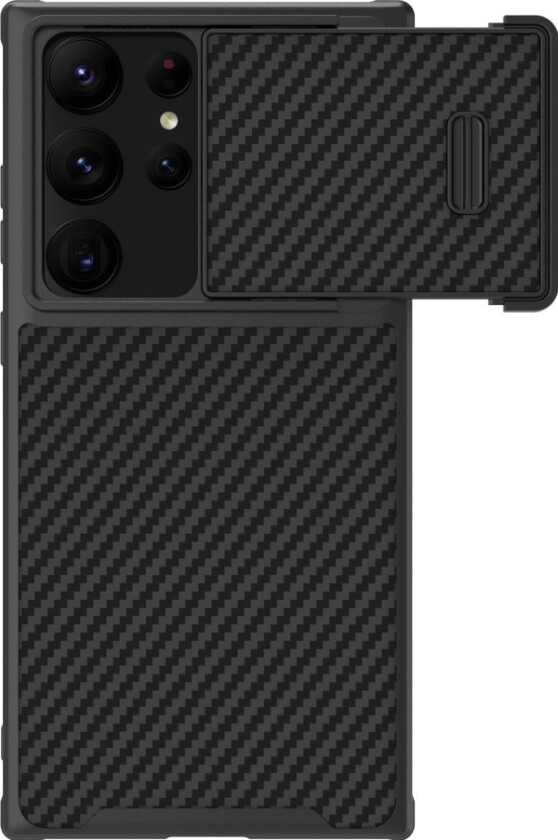 Nillkin Nillkin Synthetic Fiber S Deksel Til Samsung Galaxy S23 Ultra Deksel Kamera Deksel Sort