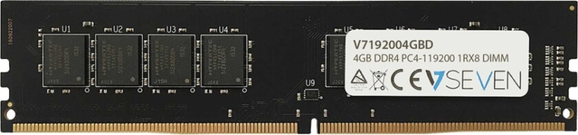 - Ddr4 - Modul - 4 Gb - Dimm 288-Pin - 2400 Mhz / Pc4-19200 - Cl17 - 1.2 V - Ikke-Bufret - Ikke-Ecc