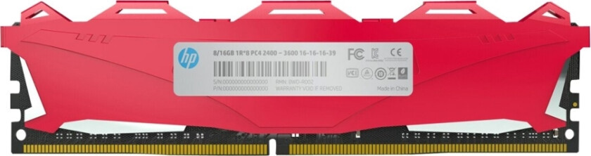 Hp V6 - Ddr4 - Modul - 16 Gb - Dimm 288-Pin - 3000 Mhz / Pc4-24000 - 1.2 V - Ikke-Bufret - Ikke-Ecc