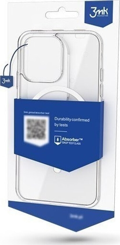 Mobil Bakdeksel 3Mk Iphone 14 Pro Max Mag, Gjennomsiktig
