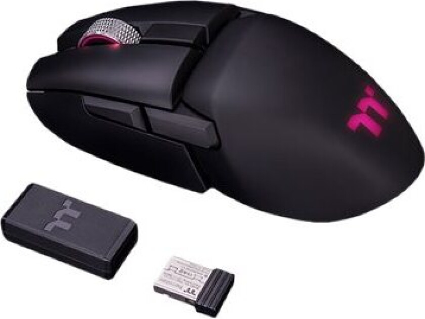 Argent M5 - Mus - Høyre- Og Venstrehåndet - Optisk - 8 Knapper - Trådløs - 2.4 Ghz, Bluetooth 5.0 - Svart