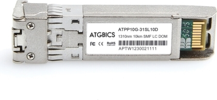 Atop - Sfp+ Transceivermodul - 10Gbe - 10Gbase-Lr - Lc-Enkeltmodus - Opp Til 10 Km - 1310 Nm - For Juniper Networks Srx380 Ex Series Ex9204, Ex9208
