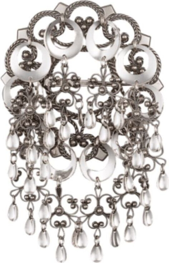 Sølje i 830 oksidert sølv med ringløv