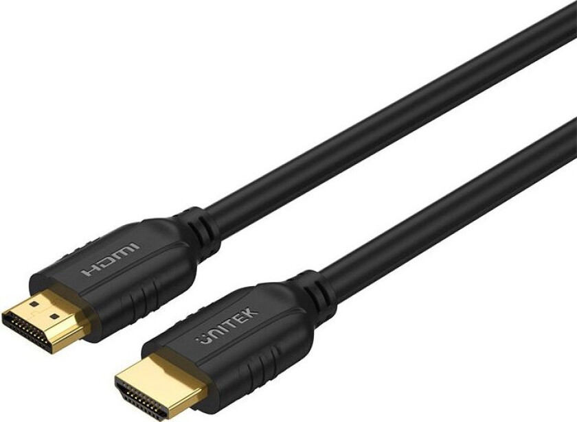 Unitek - High Speed - Hdmi-Kabel - Hdmi Hann Til Hdmi Hann - 5 M - Svart - Flertrådet, Støtte For 4K 60 Hz (3840 X 2160)