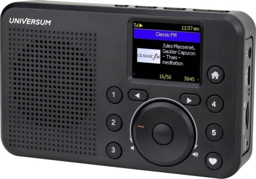 Internet Bordradio Universum Ir 200-21 Internet Genopladelig Sort