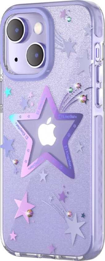 Heart Star Series-Deksel Til Iphone 14 Plus Purple Star-Deksel