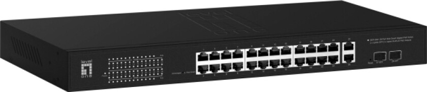 Levelone Gep-2841 - Switch - Styrt - Rackmonterbar