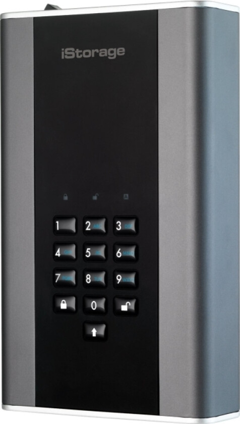 Istorage Diskashur Dt² - Harddisk - Kryptert - 6 Tb - Ekstern (Bærbar) - Usb 3.1 - Fips 197, 256-Bits Sha, 256-Bit Aes-Xts - Taa-Samsvar