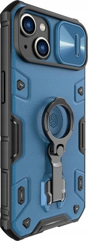 Nillkin Camshield Armor Pro Magnetic Deksel Iphone 14 Deksel Magnetisk Magsafe Deksel Med Kameradeksel Blå
