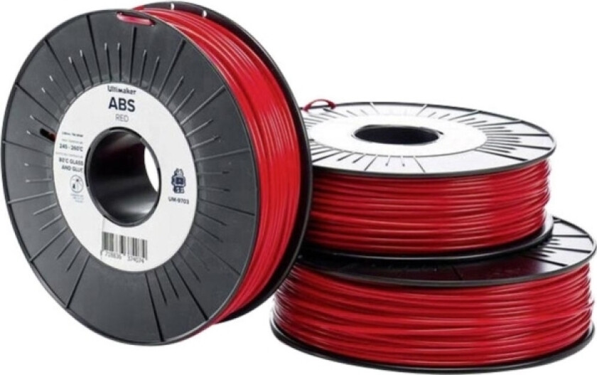 Abs - M2560 Red 750 - 206127 Filament Abs-Plast 2.85 Mm 750 G Rød 1 Stk