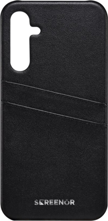 Lumo - Baksidedeksel For Mobiltelefon - Ekte Skinn, Termoplast-Polyuretan (Tpu) - Svart - For Samsung Galaxy A25