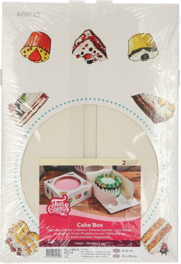  Kakeeske -Cakes 26x26x12cm- 2 stk