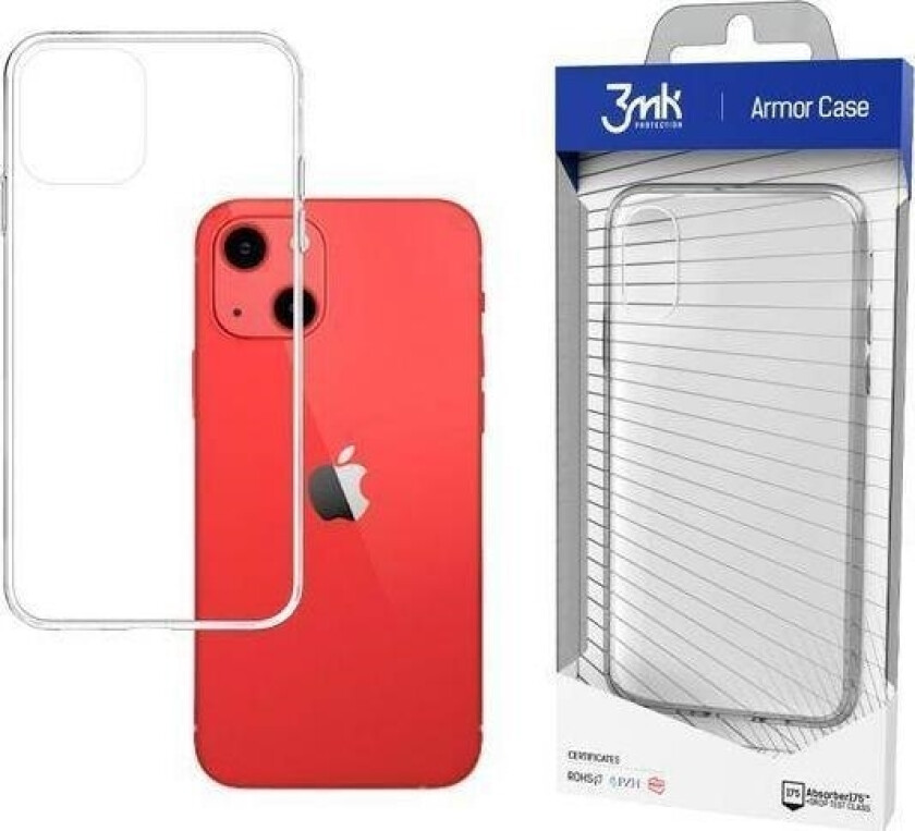 Iphone 13 Pansret Deksel Fra 3Mk Armour Case-Serien - Gjennomsiktig