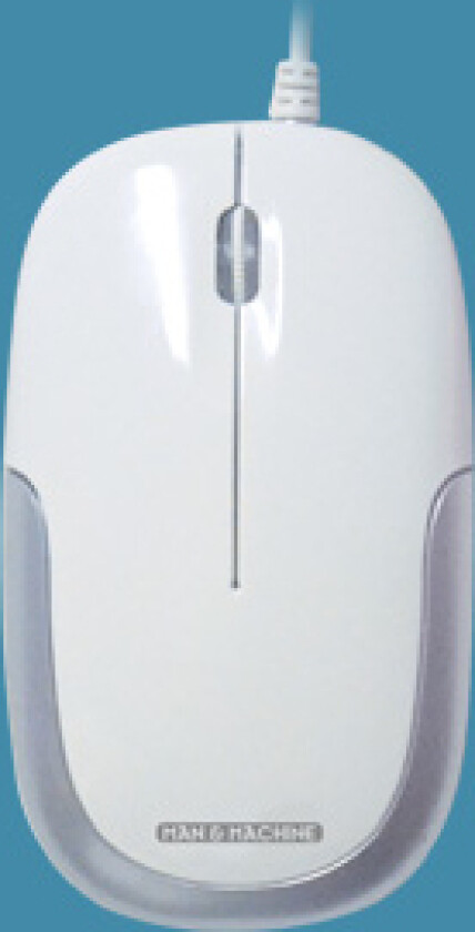 C Mouse, Ambidekstriøs, Laser, Usb Type-A, 1000 Dpi, Hvit