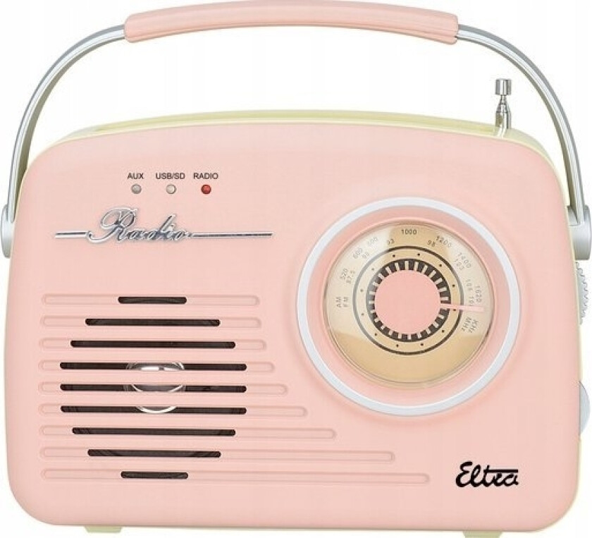 Radio Eltra Radio Luiza Retro Sp-11 Mp3 Usb Sd Róowe