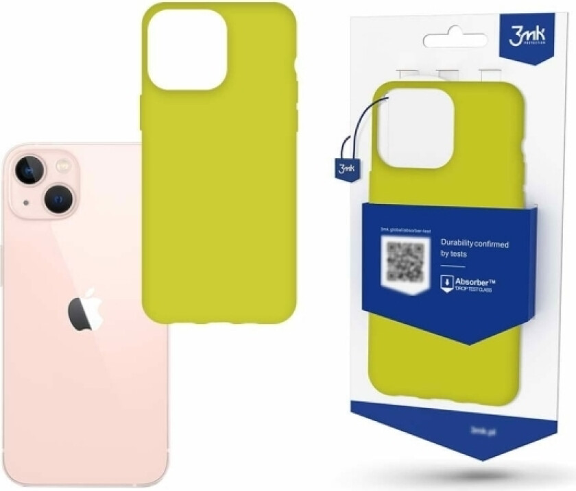 Iphone 14-Deksel Fra 3Mk Matt Case-Serien - Lime