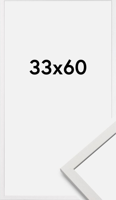 Ramme Edsbyn Akrylglass Hvit 33x60 Cm