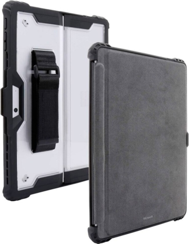 Jt Berlin Handstrap Case Tablet-Cover Microsoft Surface Pro 9 Book Cover Sort, Transparent