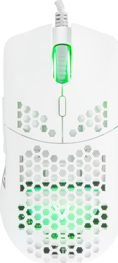 Modecom Volcano Shinobi 3327, Høyre Hendt, Optisk, Usb Type-A, 6200 Dpi, Hvit