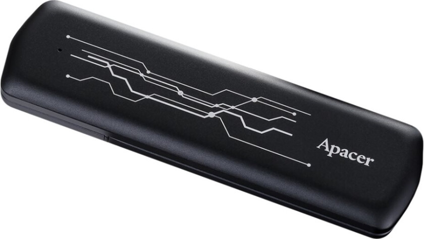 Apacer As722 - Ssd - 512 Gb - Ekstern (Bærbar) - Usb 3.2 Gen 2 (Usb-C Kontakt) - Svart
