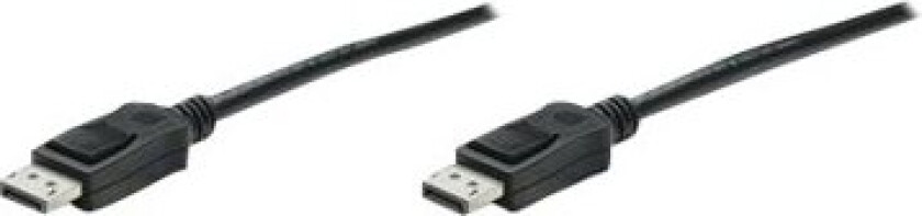 Techly - Displayport-Kabel - Displayport (Hann) Til Displayport (Hann) - Displayport 1.4 - 1 M - 8K-Støtte, Fec - Svart