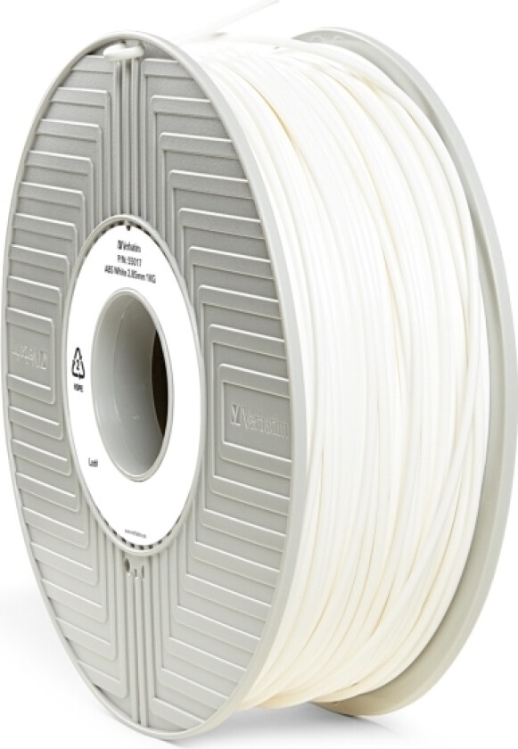 Ordrett - Hvit - 1 Kg - Abs-Filament (3D)