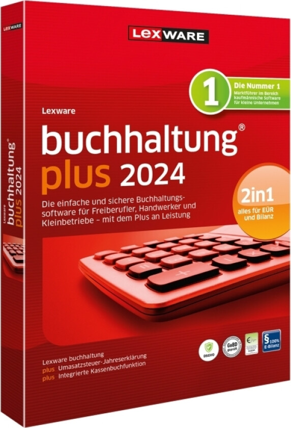 Buchhaltung Plus 2024 - Bokspakke (1 År) - 1 Arbeidsstasjon - Win - Tysk