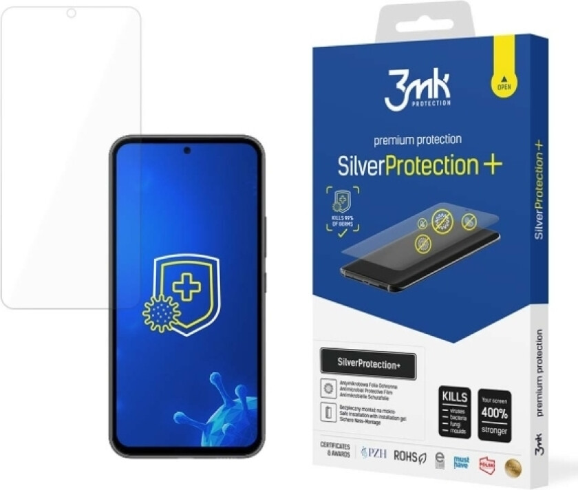 Skjermbeskytter Samsung Galaxy A54 5G Antibakteriell Skjerm For Spillere Fra 3Mk Silver Protection+-Serien