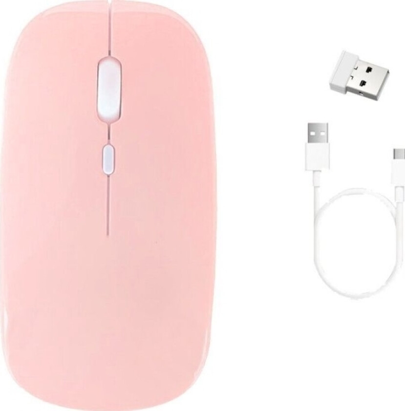 Mouse Wireless Bluetooth Computer Mouse With Radio Band - Ctmm (Pink) Universal