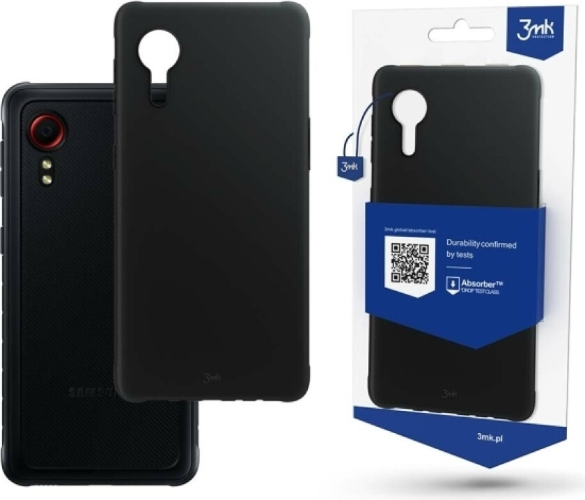 3Mk Beskyttende Matt Deksel Til Samsung Galaxy Xcover 5 (Sm-G525), Svart (5903108377775)