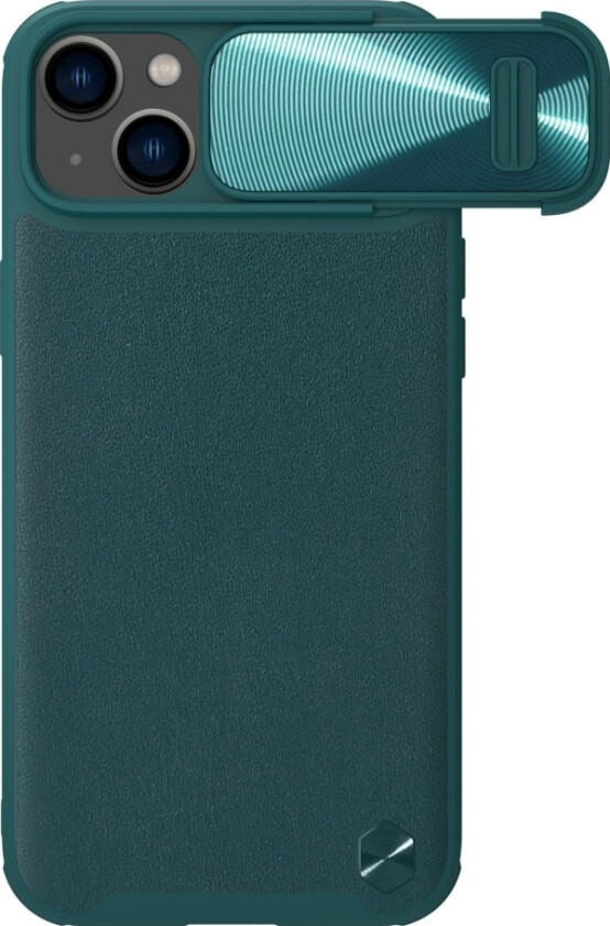 Nillkin Nillkin Camshield Leather S-Deksel Iphone 14-Deksel Med Kameradeksel Grønt