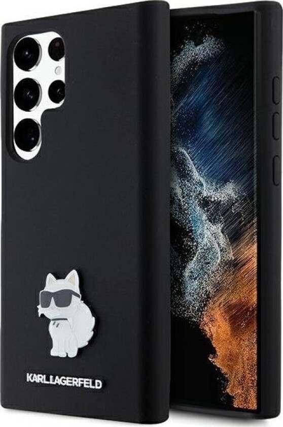 Klhcs24lsmhcnpk S24 Ultra S928 Svart/Svart Hardcase Silikon Choupette Metal Pin Nosize