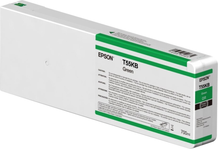 T55kb - 700 Ml - Grønn - Original - Blekkpatron - For Surecolor Sc-P6000, Sc-P7000, Sc-P7000v, Sc-P8000, Sc-P9000, Sc-P9000v
