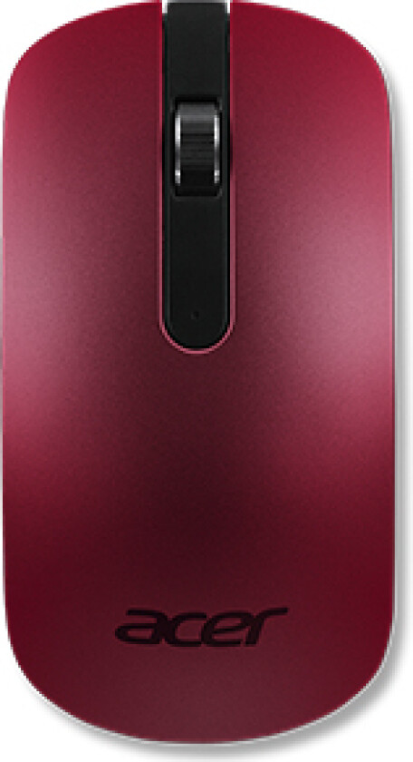 Slim Optical Mouse - Amr, Ambidekstriøs, Optisk, Rf Kabel-Fri, 1000 Dpi, Rød