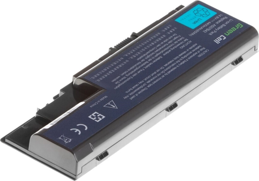 Green Cell - Batteri Til Bærbar Pc (Tilsvarer: Acer As07b31, Acer As07b51, Acer As07b41) - Litiumion - 8-Cellers - 4400 Mah - Svart - For Acer Aspire