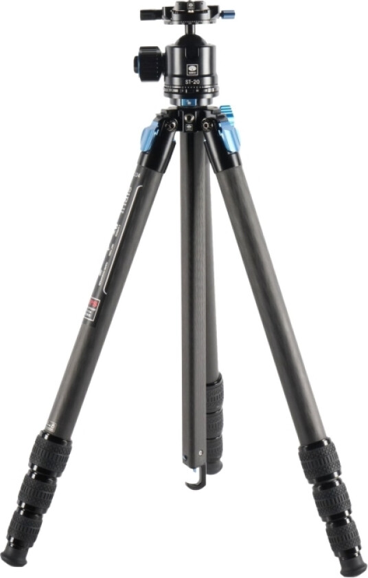 St Series St-224 - Stativ Med Ben - Superb Travel, Carbon, 184 Cm, Waterproof - Uden St-20 Ballhead