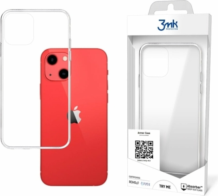 Iphone 13 Pansret Deksel Fra 3Mk Armour Case-Serien - Gjennomsiktig