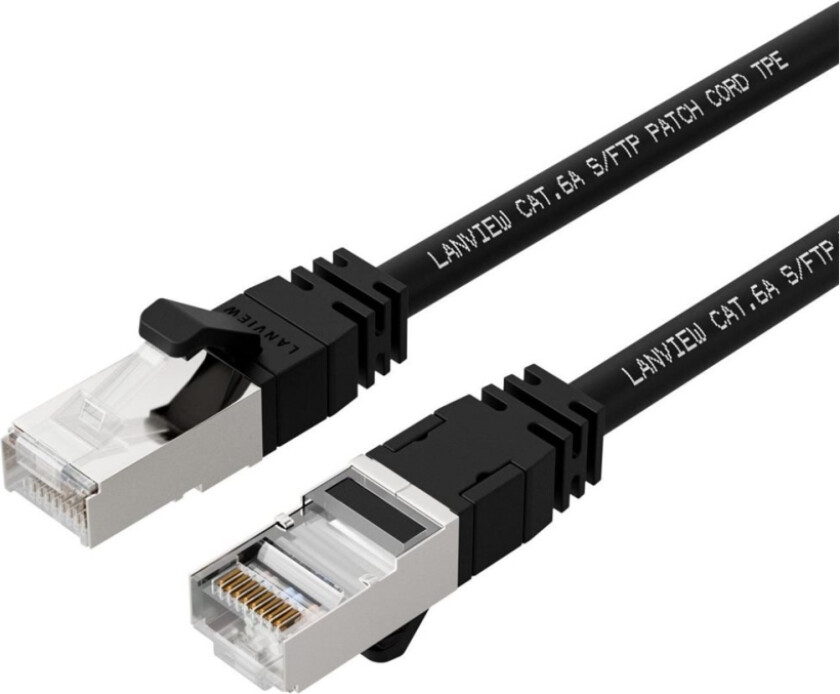 Smartclick - Nettverkskabel - Rj-45 (Hann) Til Rj-45 (Hann) - 7.5 M - 5 Mm - S/Ftp - Cat 6A - Halogenfri, Formstøpt, Uten Hindringer, 10 Giga