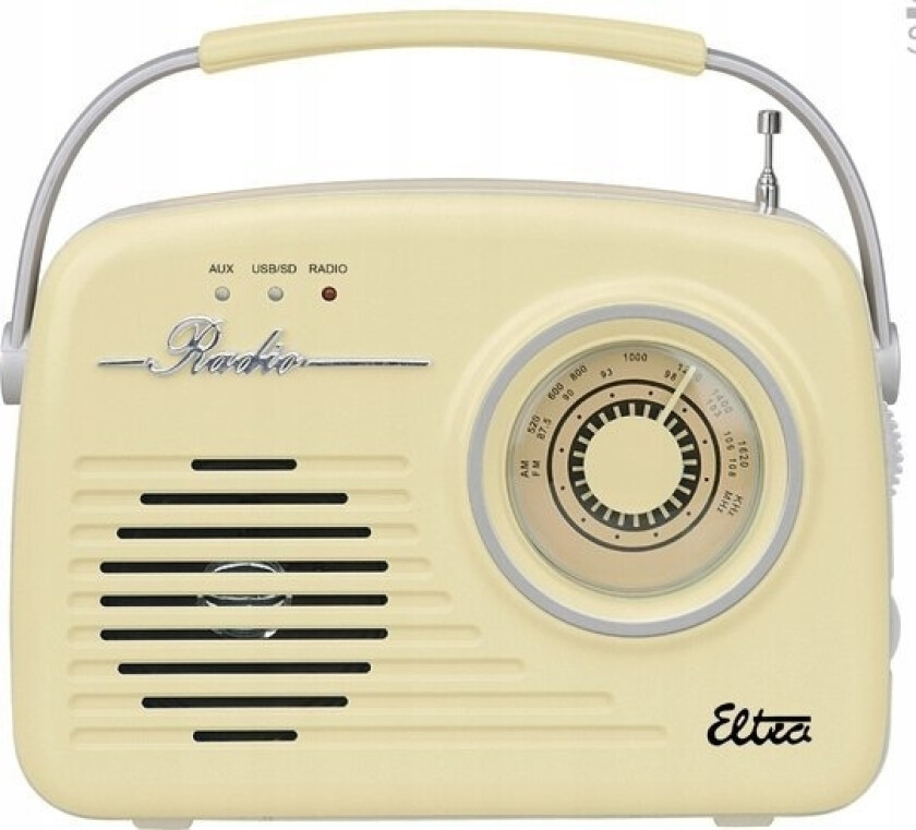 Radio Eltra Radio Luiza Retro Sp-11 Mp3 Usb Sd Vanilje