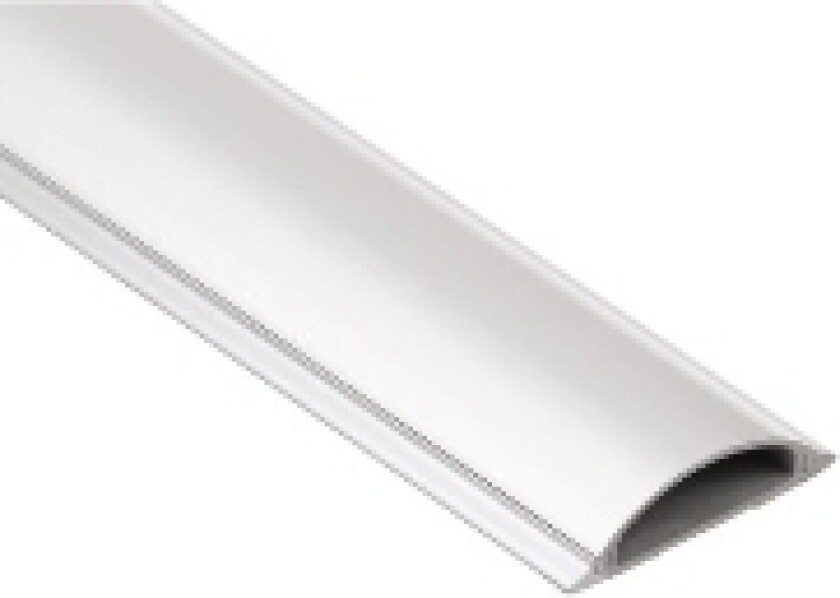 Kabelkanal, Halvsirkelformet, 100/2,1 Cm, Hvit, 90 X 100 X 21 Mm