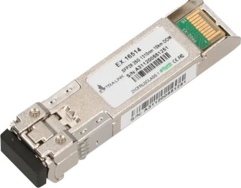 Extralink - Sfp28-Transceivermodul - Lc/Upc-Enkeltmodus - Opp Til 10 Km - 1310 Nm
