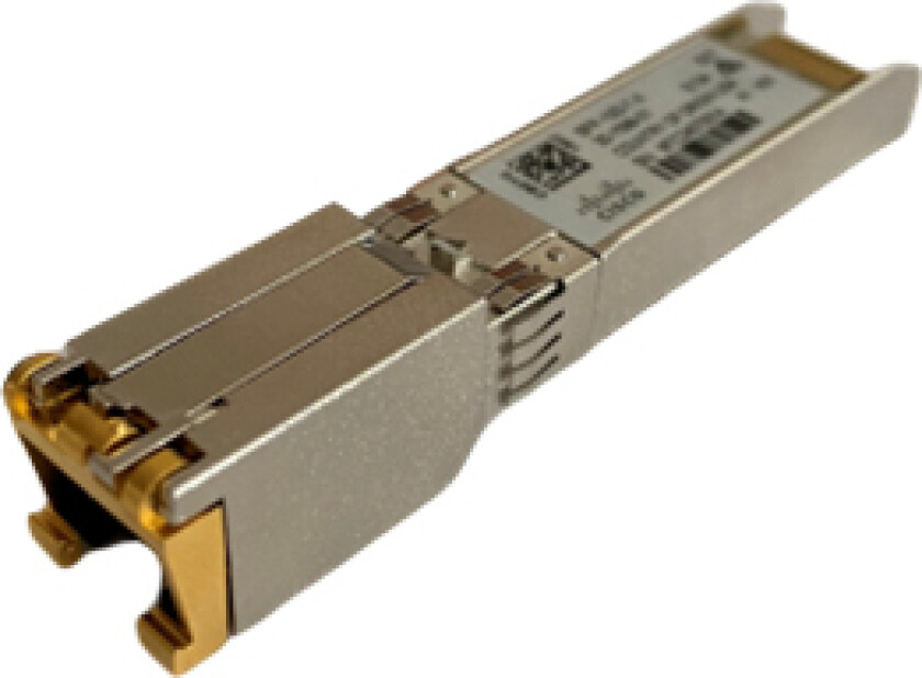 - Sfp+ Transceivermodul - 10Gbe - 100Base-Tx, 1000Base-T, 10Gbase-T - Rj-45 - Opp Til 100 M - For P/N: C8300-Ucpe-1N20, C8500-20X6c, C9300x-24Y