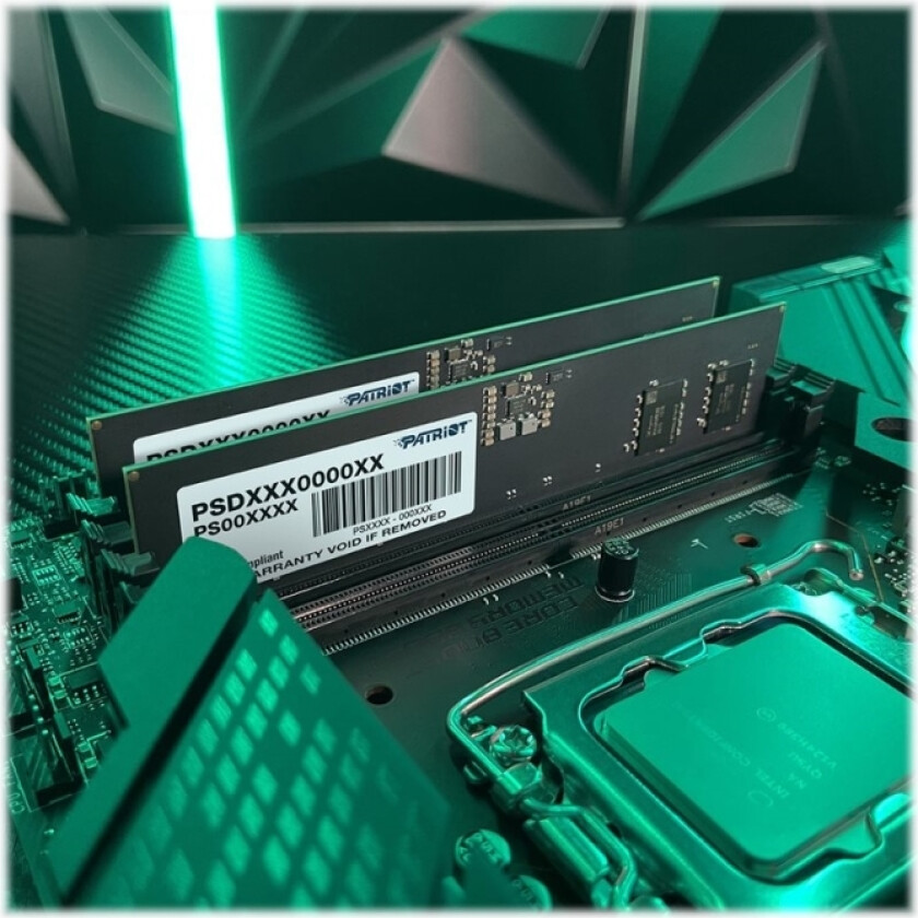 Patriot Signature Line - Ddr5 - Modul - 32 Gb - Dimm 288-Pin - 4800 Mhz / Pc5-38400 - Cl40 - 1.1 V - Ikke-Bufret - On-Die Ecc - Svart