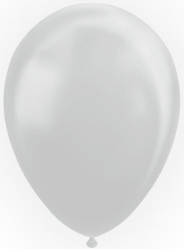 Ballonger -Metallisk sølv- pk/25