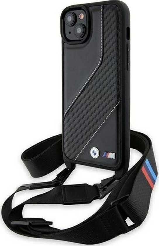 Veske Bmw Bmhcp15s23pscck Iphone 15/14/13 Juda/Judah Hardcase M Edition Karbonstripe Og Stropp