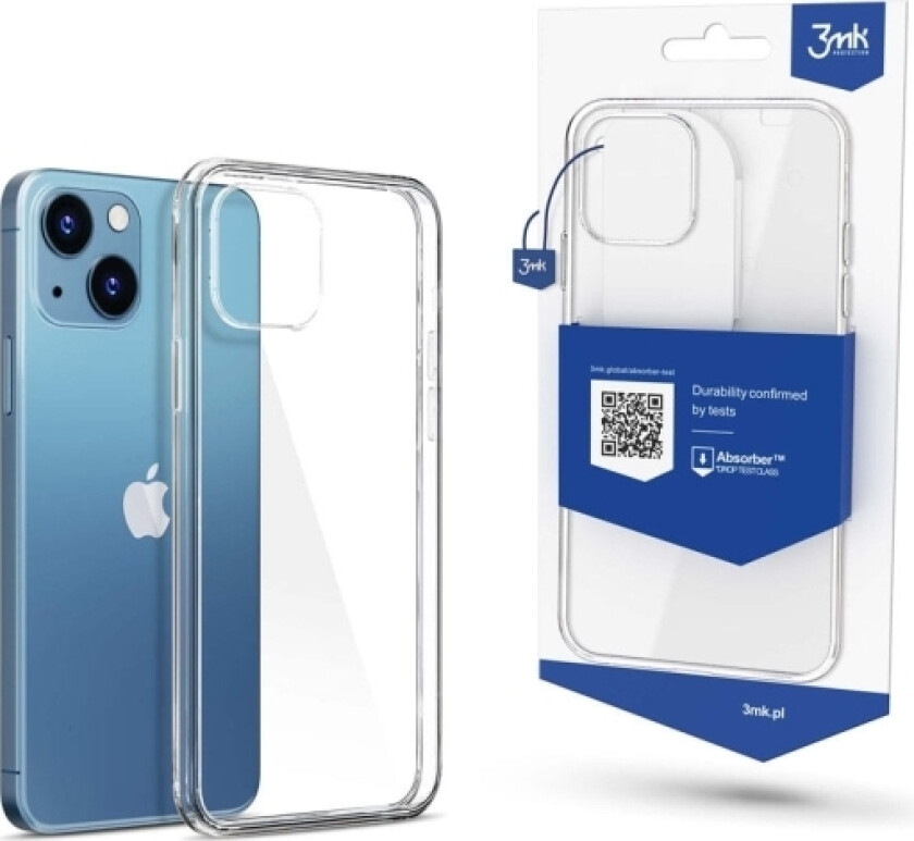 3Mk Clear Case, Rund (Shell Case), Apple, Iphone 13, 15,5 Cm (6.1"), Gjennomsiktig