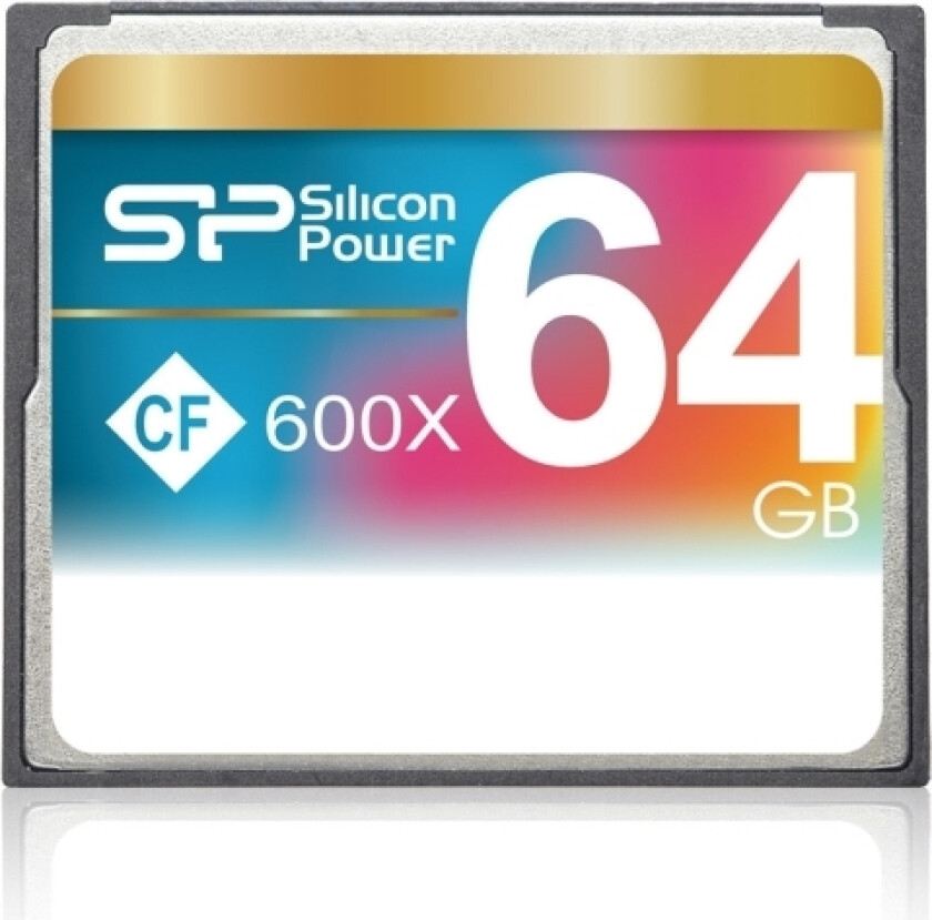 64Gb 600X, 64 Gb, Compactflash, 90 Mb/S, Grå