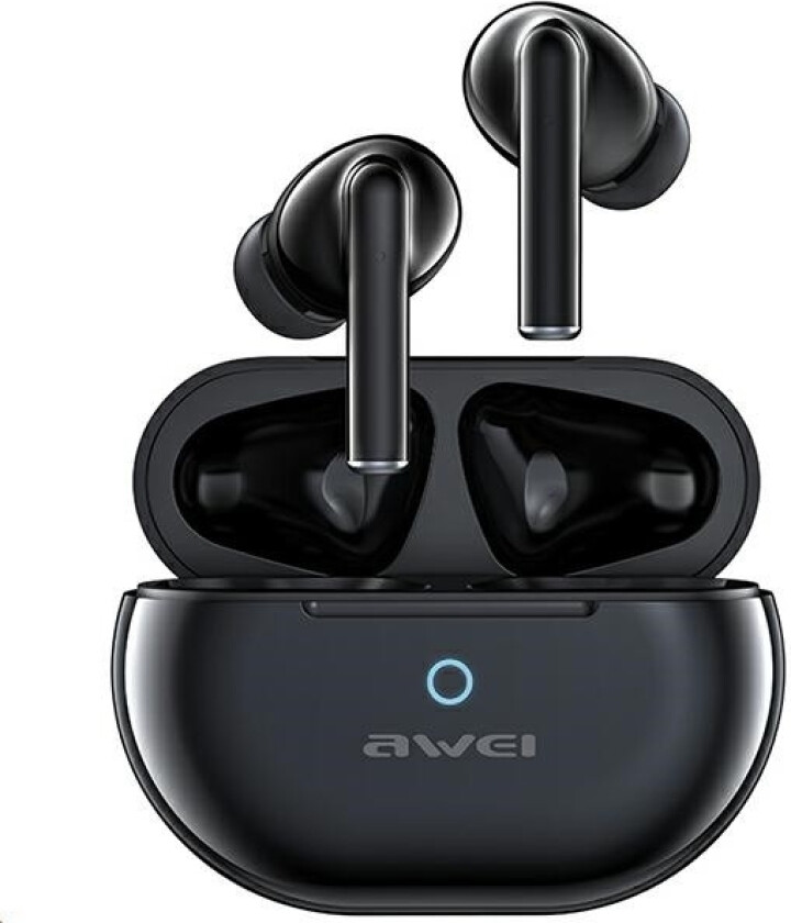 Bluetooth 5.3 T61 Tws Hodetelefoner + Dockingstasjon Svart/Svart