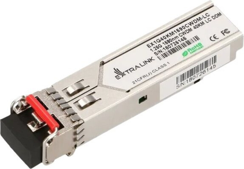 Extralink - Sfp (Mini-Gbic) Transceivermodul - Cwdm - Lc-Enkeltmodus - Opp Til 40 Km - 1590 Nm