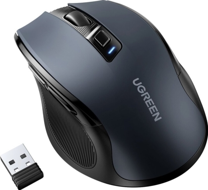 Trådløs Optisk Mus Usb 2.4Ghz / Bluetooth 5.0 4000 Dpi Svart (Mu006)